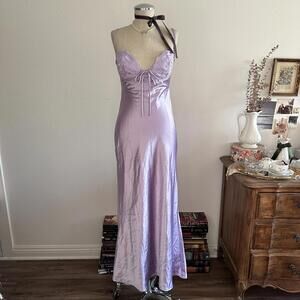 Princess Polly purple silky dress